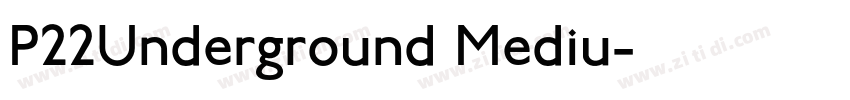 P22Underground Mediu字体转换